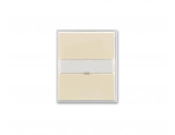 Kryt spnae s popisovm polem ABB Element-Time 3558E-A00610 21 - slonov kost/ledov bl