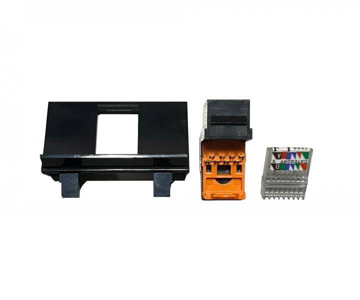 Nosn maska zsuvky s konektory ABB 5014E-A03517, E, F, 2x RJ45-8