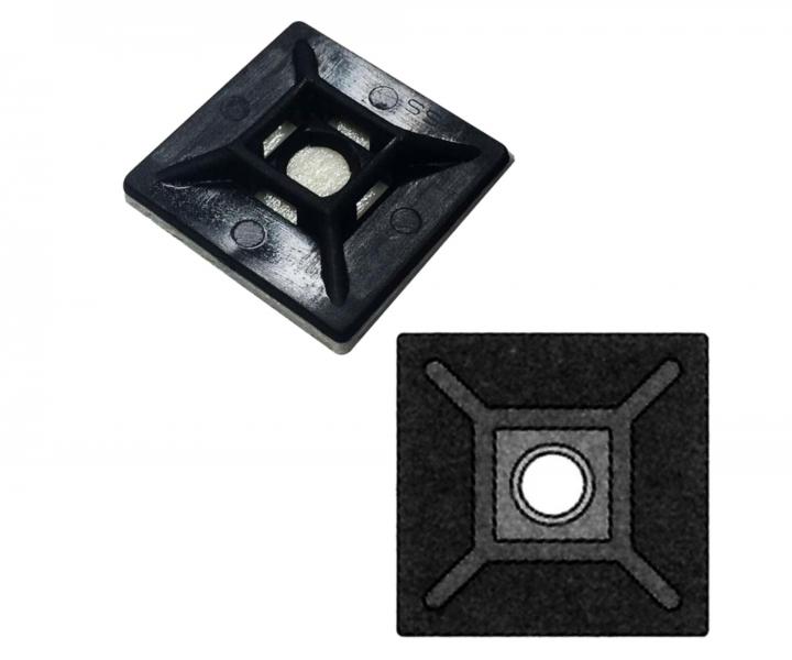 Samolepic pchytka pro stahovac psek ern Wapro M-AS-28BK 28,6x28,6 mm - 100 ks