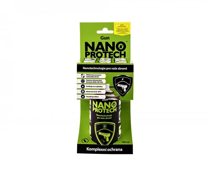 istc, mazac a antikorozn sprej pro steln zbran Nanoprotech Gun - 150 ml