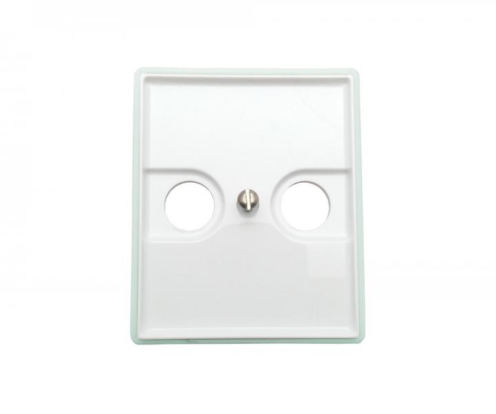 Kryt zsuvky televizn a satelitn ABB Element-Time 5011E-A00200 02 - bl/ledov zelen