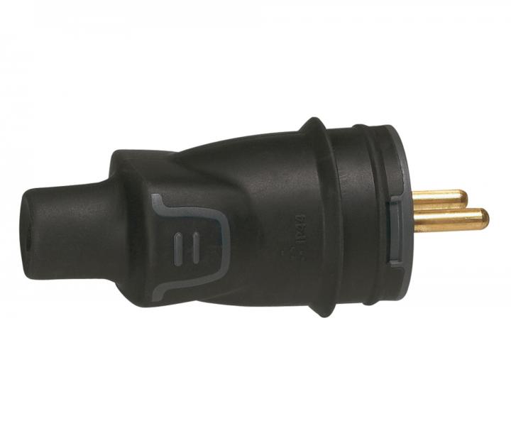 Vidlice gumov IP44 16 A Legrand 050445 ern