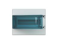 Rozvodnice nstn, 12 Modul, plastov prhledn dvka, kryt IP65, ada Mistral65, vetn svorek N+PE (11 + 11) ABB 1SLM00650