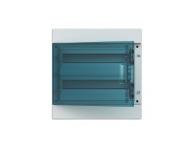 Rozvodnice nstn, 36 Modul (18x2), plastov prhledn dvka, kryt IP65, ada Mistral65, vetn svorek N+PE (26 + 26) ABB 1S