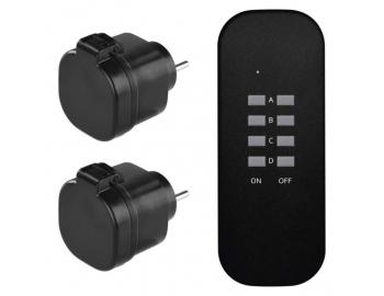 Dlkov ovldan zsuvky IP44, ern Emos P0067