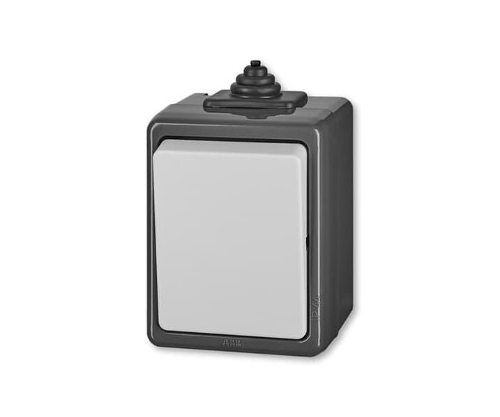 Ovlda zapnac, azen 1/0, IP44 ABB Praktik 3553-80929 S - ed