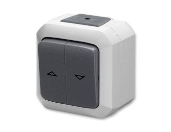 Ovlda aluziov jednoplov (azen 1/0+1/0 s blokovnm), IP54, bezr. sv. ABB Variant 3559N-C88510 S - ed