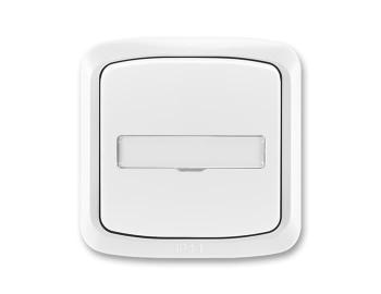 Ovlda zapnac kompl., s prosvtl. popis. polem, az. 1/0, 1/0So, IP44 ABB Tango 3558A-80920 B - bl