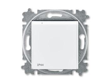 Zsuvka jednonsobn s ochr. kolkem, s clonkami, s vkem, IP44 ABB Levit 5519H-A02997 62 - bl/kouov ern