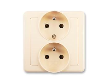 Zsuvka dvojnsobn polozaputn s ochrannmi kolky ABB Swing 5512G-C02249 C1 - krmov
