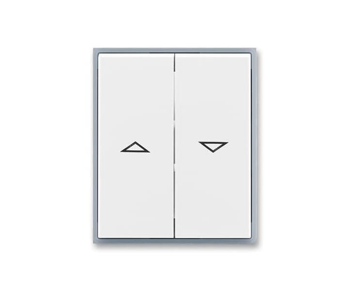 Kryt spnae aluziovho kolbkovho, dlen, s potiskem ABB Element 3558E-A00662 04 - bl/ledov ed