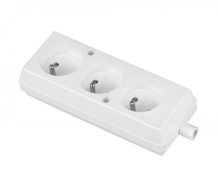 Trojnsobn zsuvka Jonex GN-370, IP20 , 16 A, 250 V - bl