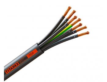 Kabel H07RN-F 7Gx4, Nexans Titanex, ern - 1 metr