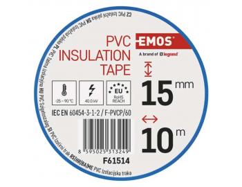 Izolan pska PVC Emos F61514, 15 mm, 10 m, modr, 1 ks
