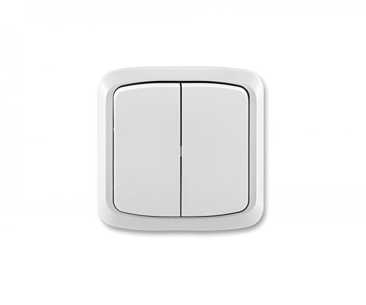 Sp�na� dvojn�sobn� kompletn� ABB Tango 3558A-05840 B, IP44, �azen� 5 - b�l�