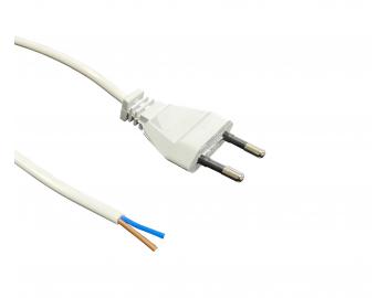 Flexo PVC ra 872078-3-1/2, 2x0,75, rovn vidlice, voln konec, bl - 2 m