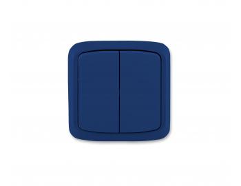 Sp�na� dvojn�sobn� kompletn� ABB Tango 3558A-05940 M, IP44, �azen� 5 - tmavomodr�