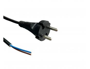 Flexo ra pry AK 932109-1-50/5, 2x1, voln konce, konturovan vidlice, ern - 5 m