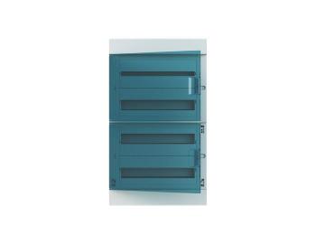 Rozvodnice zaputn, 72 Modul, plastov prhledn dvka, kryt IP41, ada Mistral41F, vetn N+PE svorek (42 + 42) ABB 1SLM00