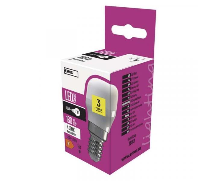 LED rovka do ledniky Classic ST26 / E14 / 1,8 W (17 W) / 160 lm / neutrln bl Emos Z6913