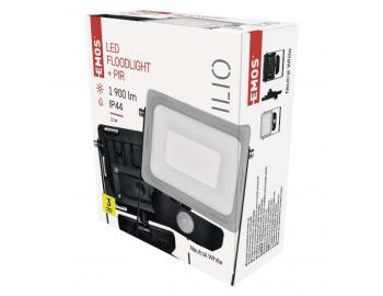 LED reflektor ILIO s pohybovm idlem, 21W, ern, neutrln bl Emos ZS2920