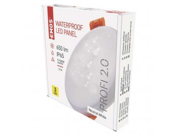 LED vestavn svtidlo VIXXO, kruhov, bl, 7,5W neut. bla, IP65 Emos ZV1122
