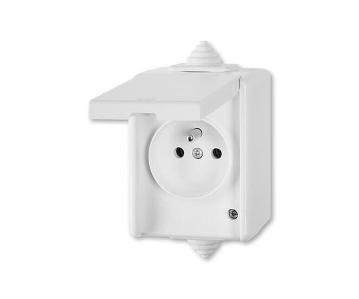 Zsuvka jednonsobn, pro prbnou mont, IP44 ABB Praktik 5518-2969 B - bl