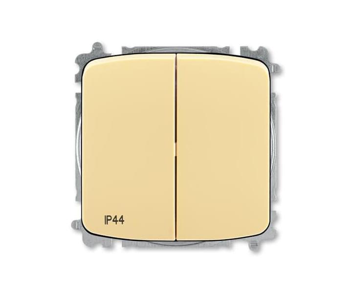 Pepna dvojit stdav, s krytem, azen 6+6, IP44, bezroubov svorky ABB Tango 3559A-A52940 D - bov