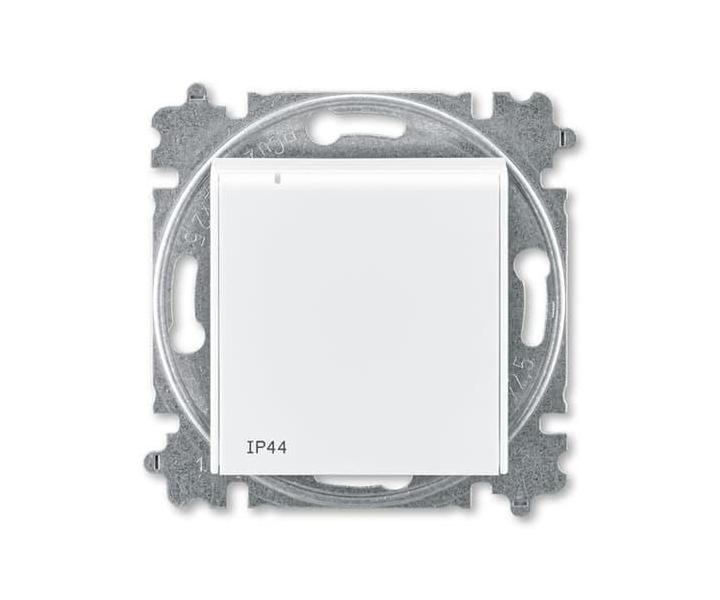 Zsuvka jednonsobn s ochrannm kolkem, s clonkami, s vkem (IP44) (typ 6619) ABB Levit 6619H-A06997 03 - bl / bl
