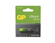 Alkalick baterie GP Ultra Plus AAA (LR03) - 4 ks + vkaky Mentos zdarma