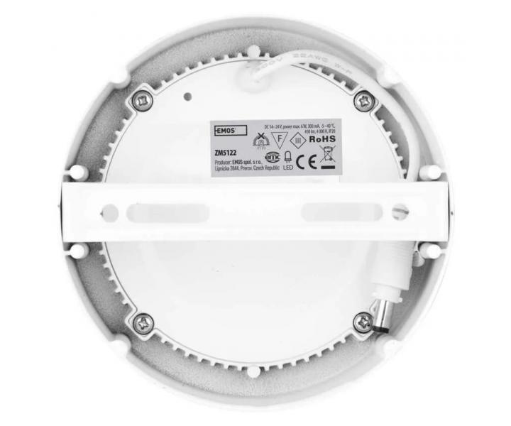Kruhov pisazen LED svtidlo Emos Profi ZM5122, 6 W, neutrln bl