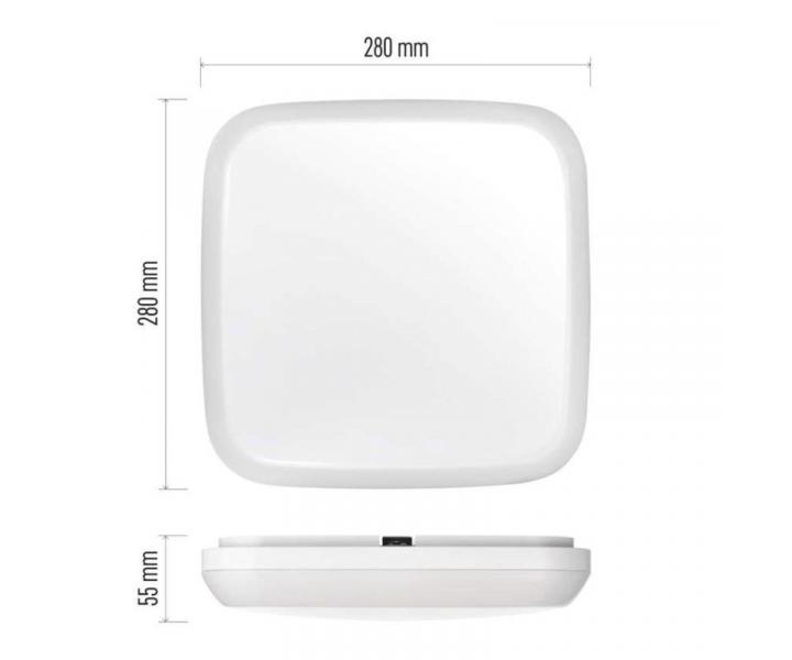 LED pisazen svtidlo Dori, tvercov bl 24,5W n.b.,IP54 Emos ZM4314