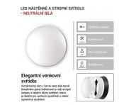 LED pisazen svtidlo ZURI, kruhov /b 14W neutrln bl Emos ZM3230