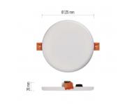 LED vestavn svtidlo VIXXO, kruhov, bl, 10W neutr. b., IP65 Emos ZV1132