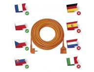 Prodluovac kabel 40 m / 1 zsuvka / oranov / PVC / 230 V / 1,5 mm2 Emos P01140