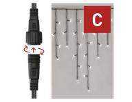 Standard LED spojovac vnon etz  rampouchy, 2,5 m, venkovn, studen bl Emos D1CC01
