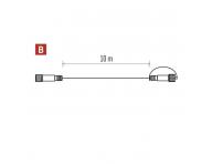 Prodluovac kabel pro spojovac etzy Standard ern, 10 m, venkovn i vnitn Emos D1ZB01