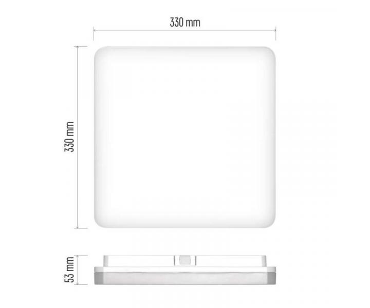 LED pisazen svtidlo TORI, tvercov bl 24W neutr. b., IP54 Emos ZM4324