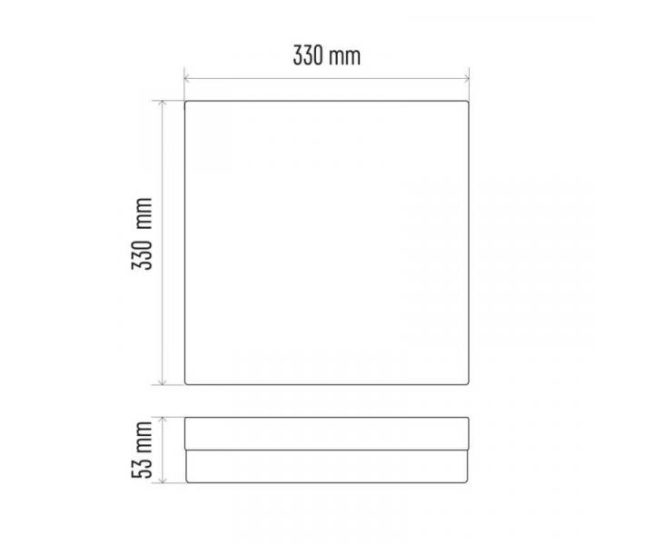 LED pisazen svtidlo TORI, tvercov bl 24W neutr. b., IP54 Emos ZM4324