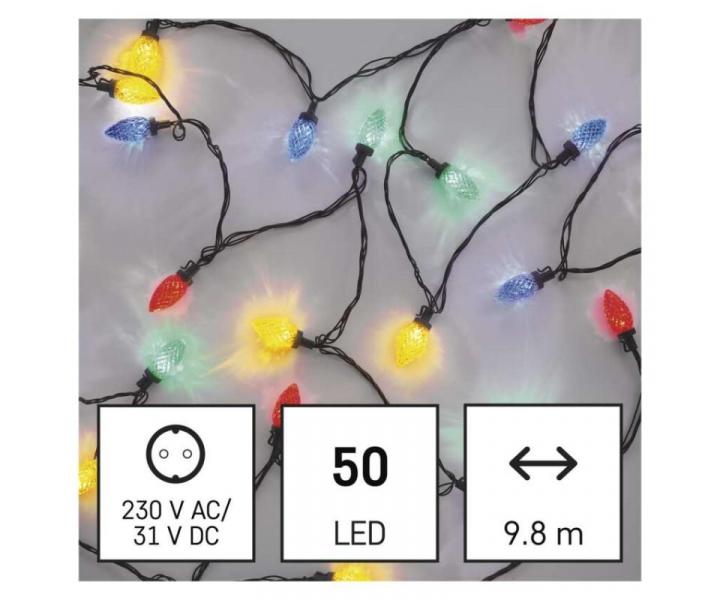 LED vnon etz, barevn rovky, 9,8 m, multicolor, multifunkce Emos D5ZM01