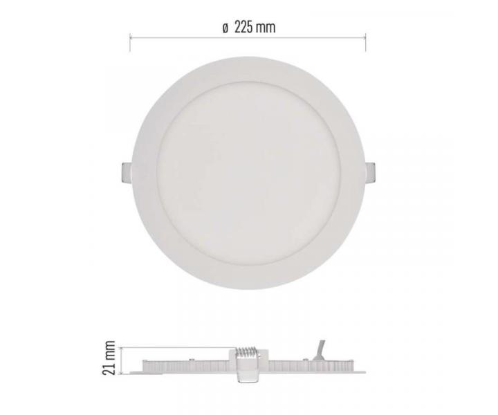 LED vestavn svtidlo NEXXO, kruhov, bl, 18W, neutrln bl Emos ZD1145
