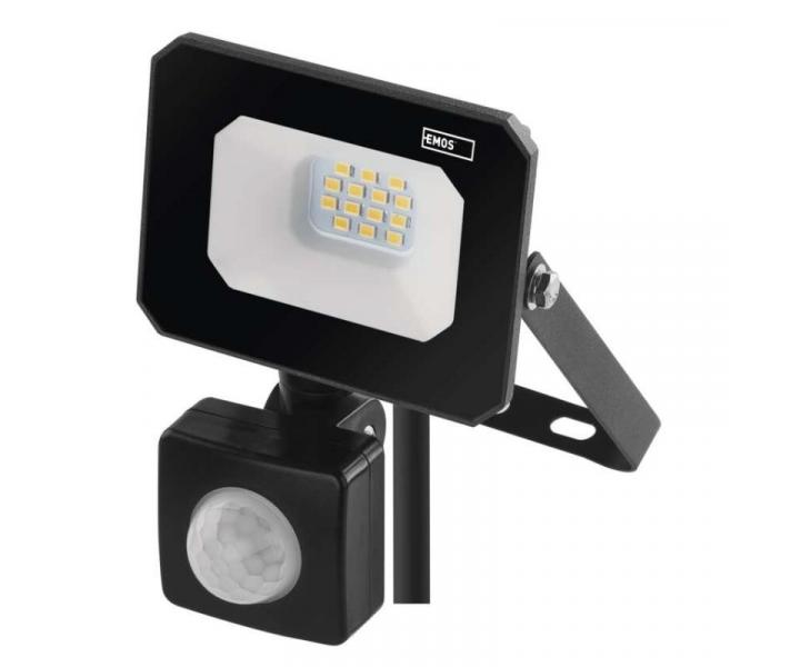 LED reflektor SIMPO s pohybovm idlem, 10 W, ern, neutrln bl Emos ZS2313