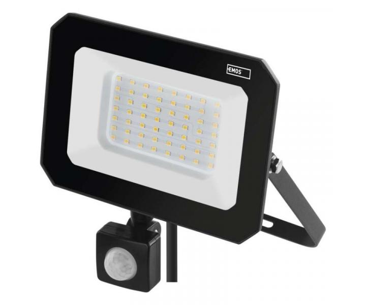 LED reflektor SIMPO s pohybovm idlem, 50 W, ern, neutrln bl Emos ZS2343