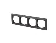 Rmeek tynsobn, pro vodorovnou i svislou mont ABB Zoni 3901T-A00040 137 - matn ern / bl