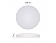 Kruhov pisazen LED svtidlo Emos Livi ZM5162, 40 cm, 30 W, tepl-studen bl, stmvateln