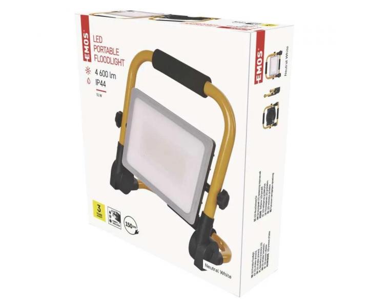 Penosn LED reflektor Emos Ilio ZS3342, IP44, 51 W, neutrln bl