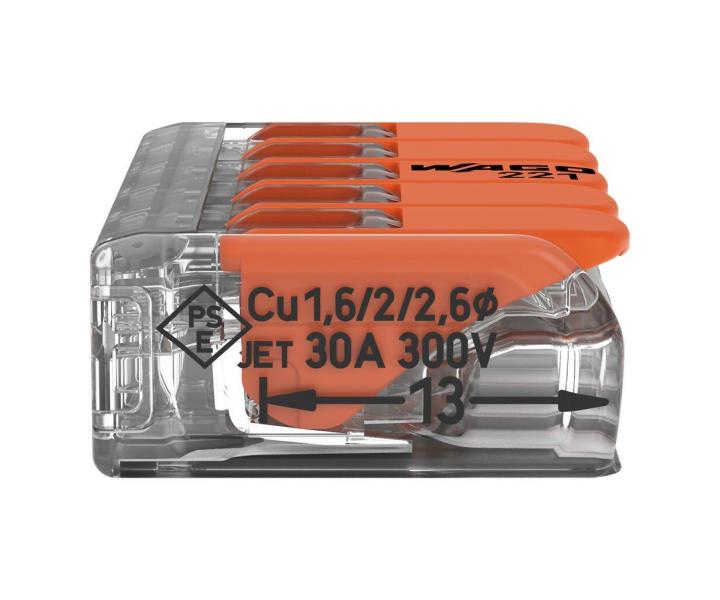 Svorka s pkou Wago 221-615 - 5x6 mm2