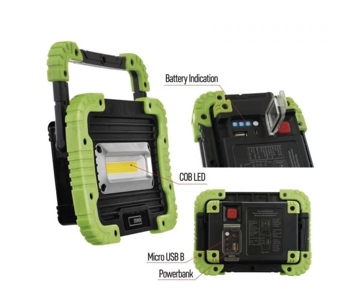 Nabjec pracovn reflektor Emos COB LED P4534 600 lm 3000 mAh