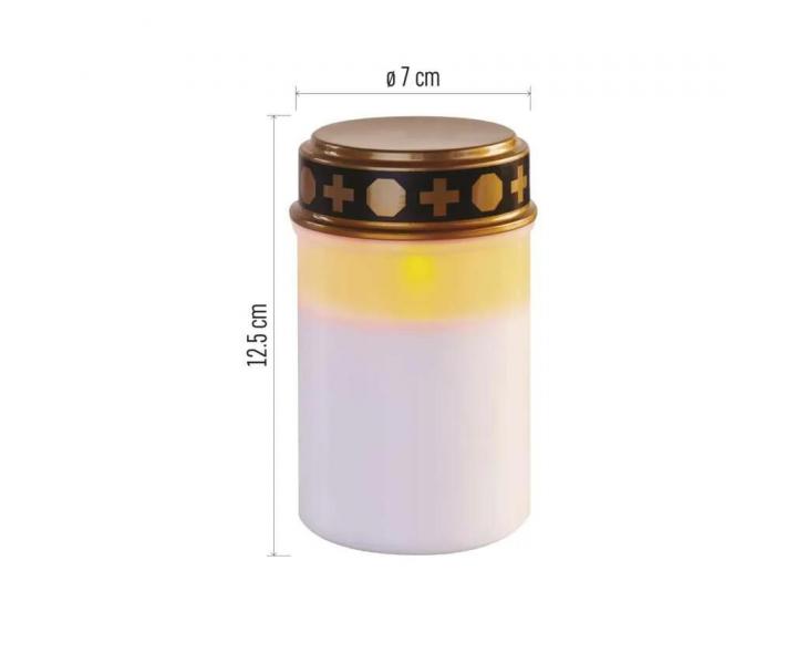 Hbitovn LED svka s asovaem Emos DCCV21 12,5 cm 2x C