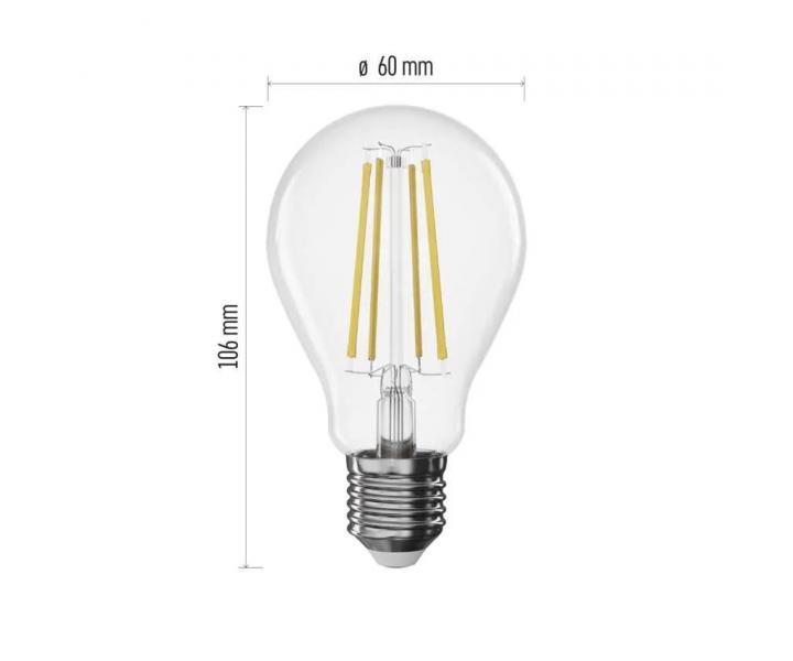 LED rovka Emos Filament A60 ZF5154D, E27, 7,5 W (75 W), tepl bl - stmvateln